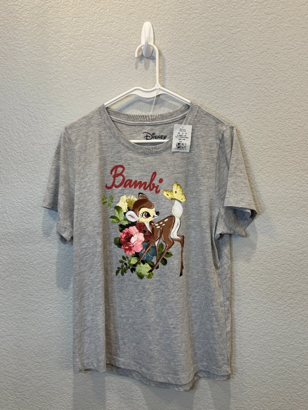 Disney's Bambi Butterfly Floral Scene Graphic Tee